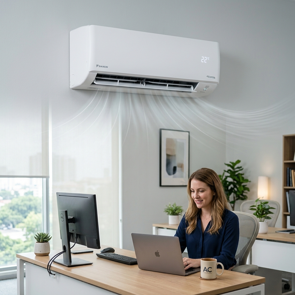 Aire acondicionado split inverter corporativo instalado